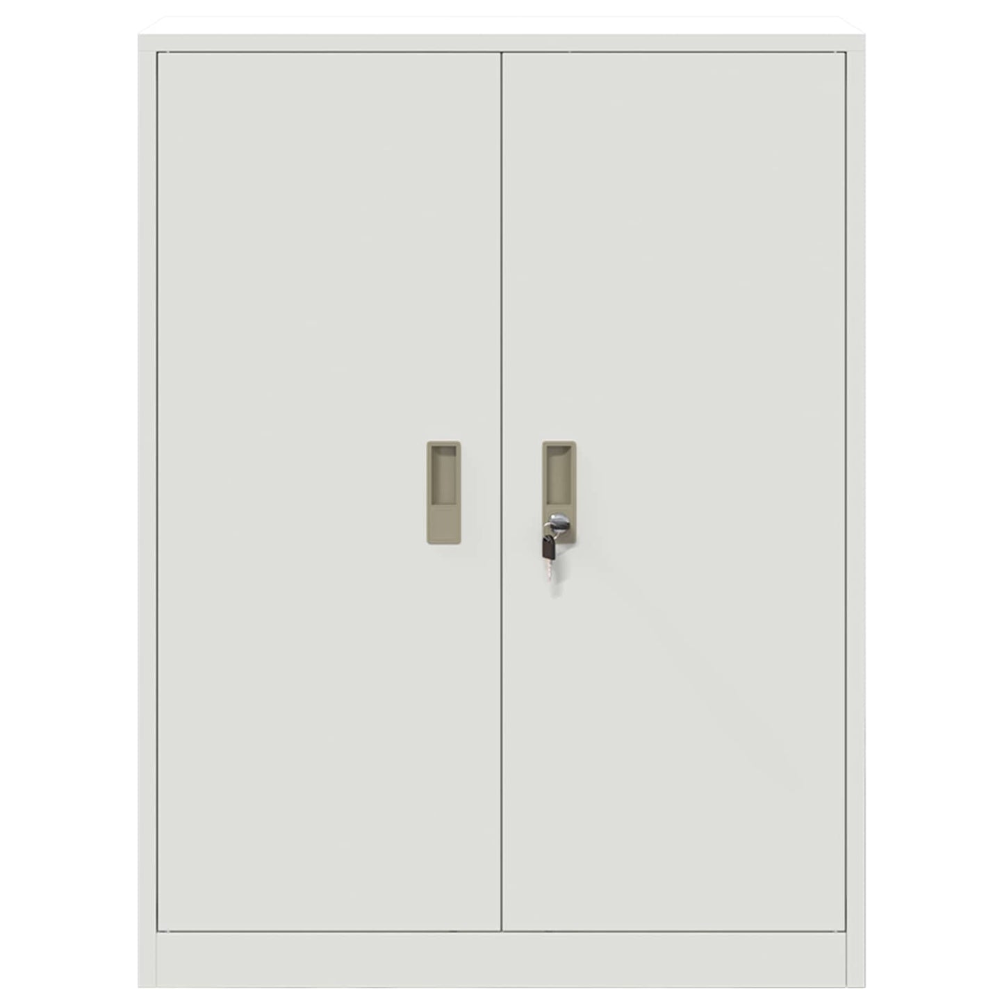 vidaXL Ντουλάπι αποθήκευσης Λευκός 80 x 40 x 105 εκ Ατσάλι
