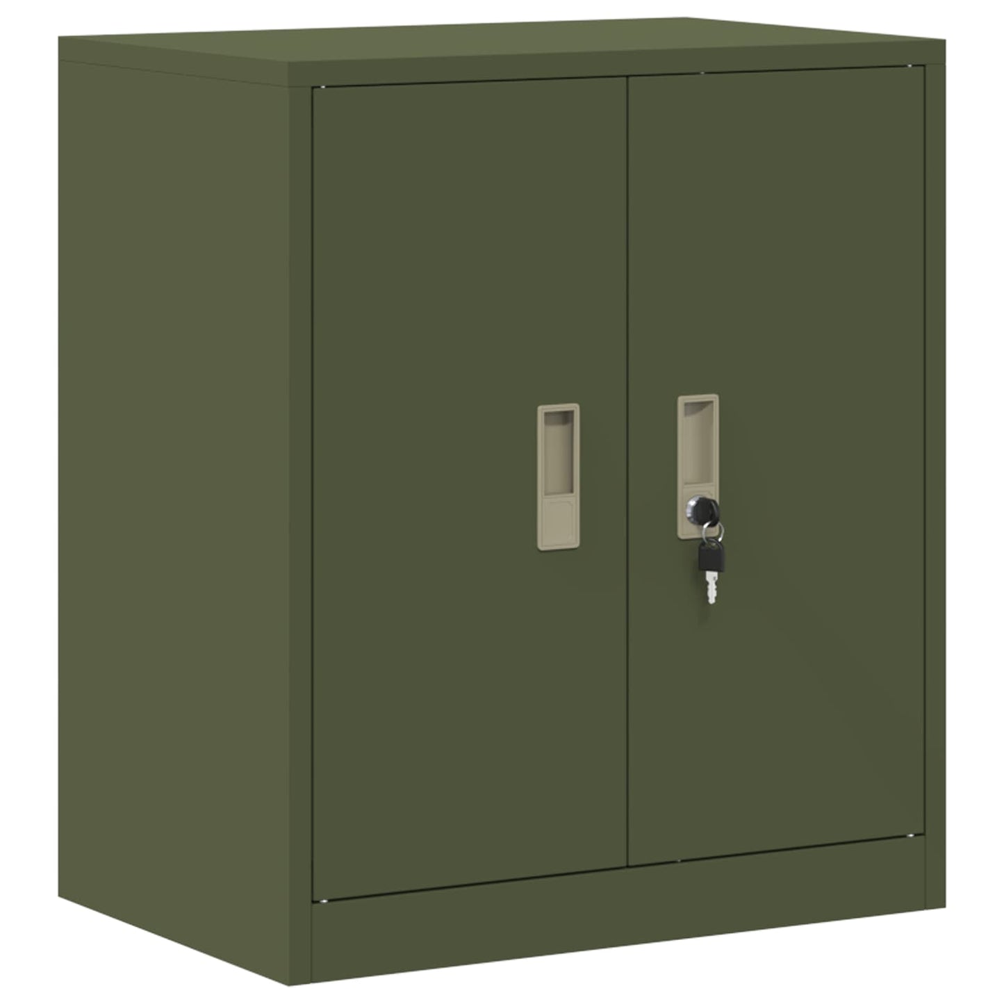 vidaXL Ντουλάπι αποθήκευσης Ελιά Πράσινη 60 x 40 x 70 εκ. Ατσάλι