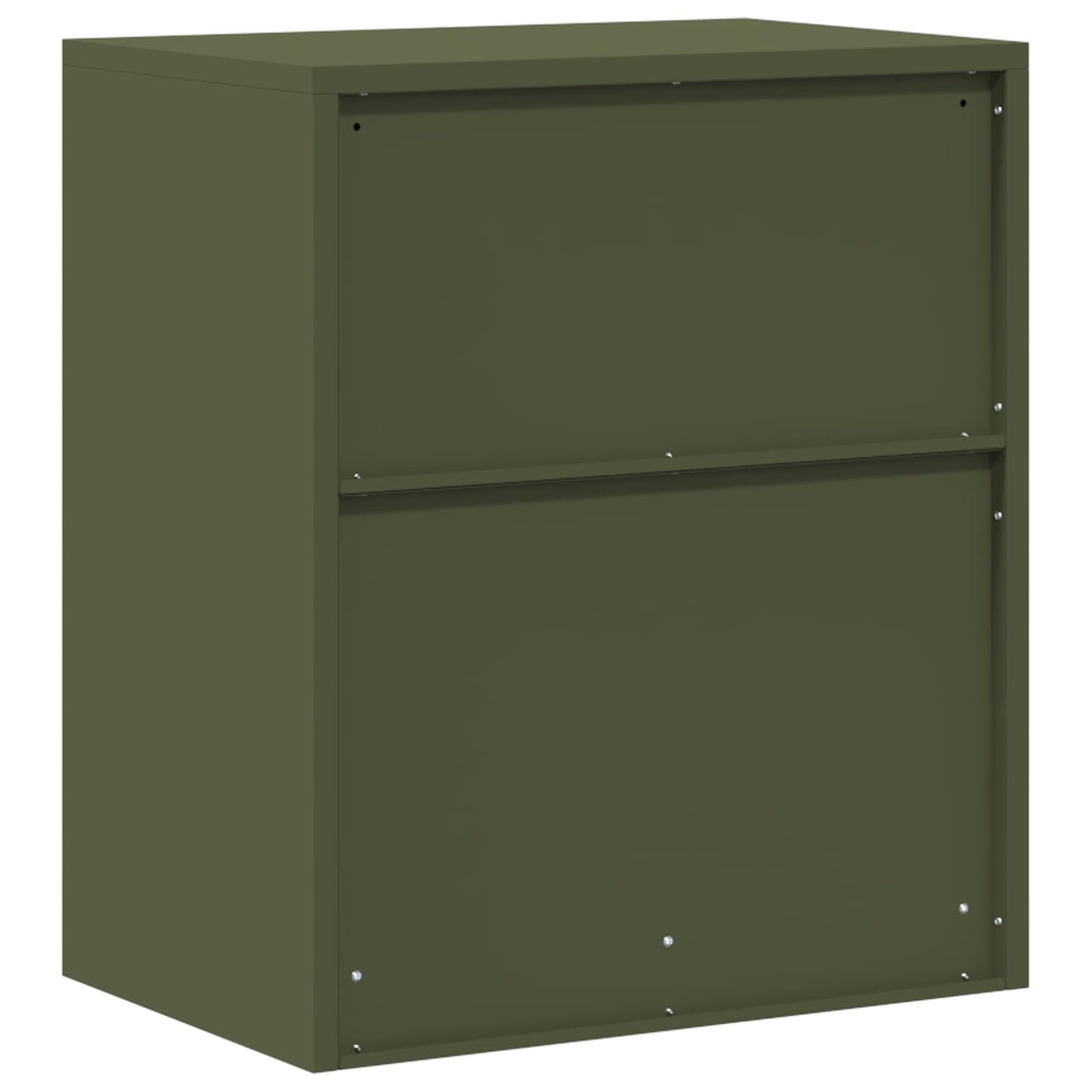 vidaXL Ντουλάπι αποθήκευσης Ελιά Πράσινη 60 x 40 x 70 εκ. Ατσάλι