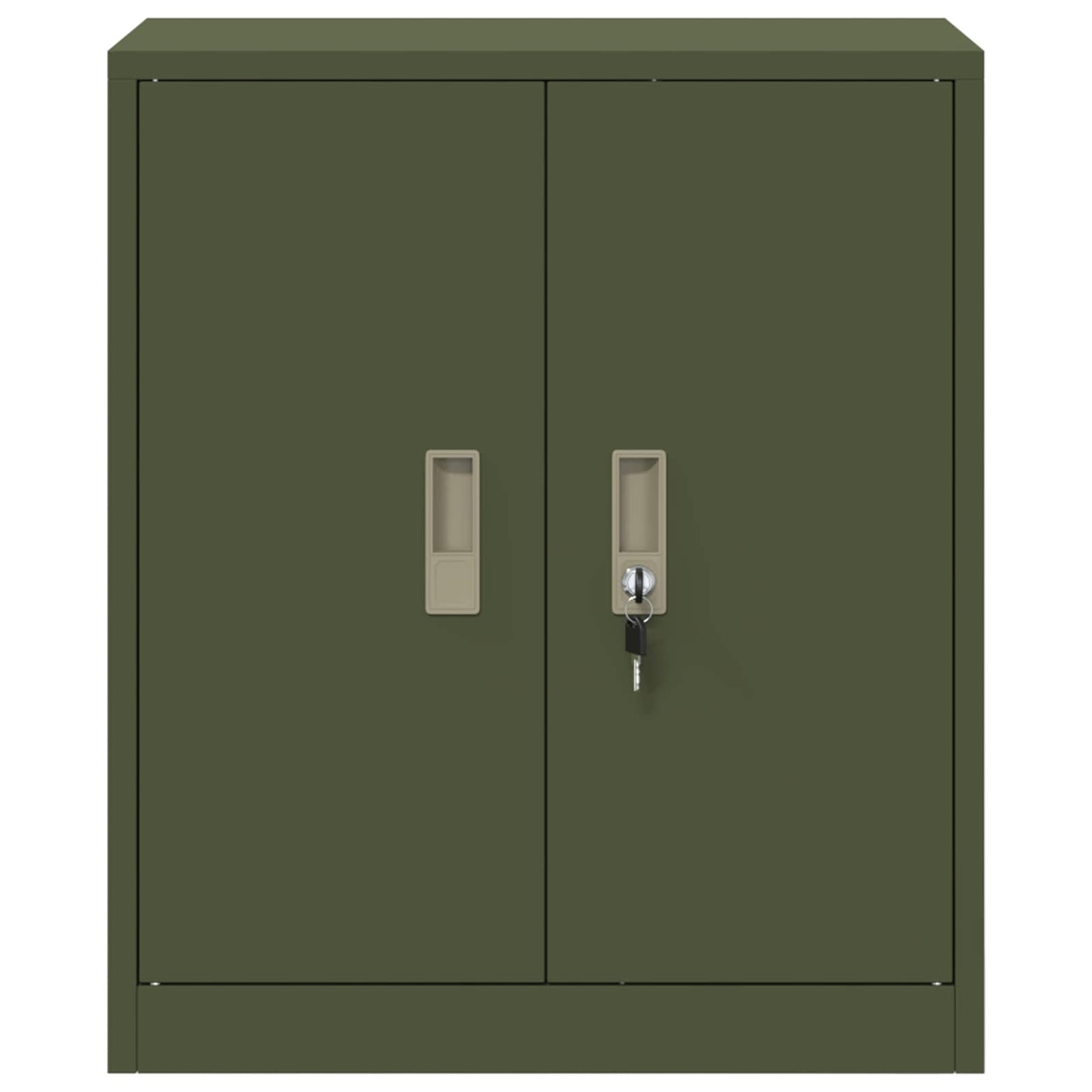 vidaXL Ντουλάπι αποθήκευσης Ελιά Πράσινη 60 x 40 x 70 εκ. Ατσάλι