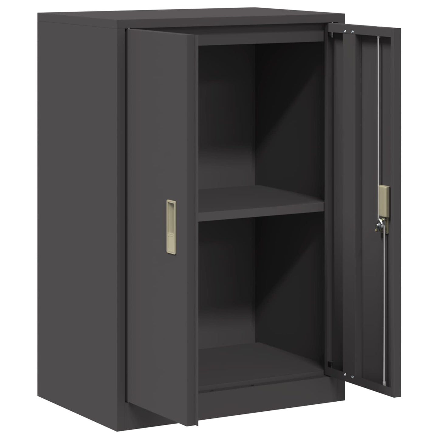 vidaXL Ντουλάπι αποθήκευσης Μαύρο 60 x 40 x 90 cm Ατσάλι