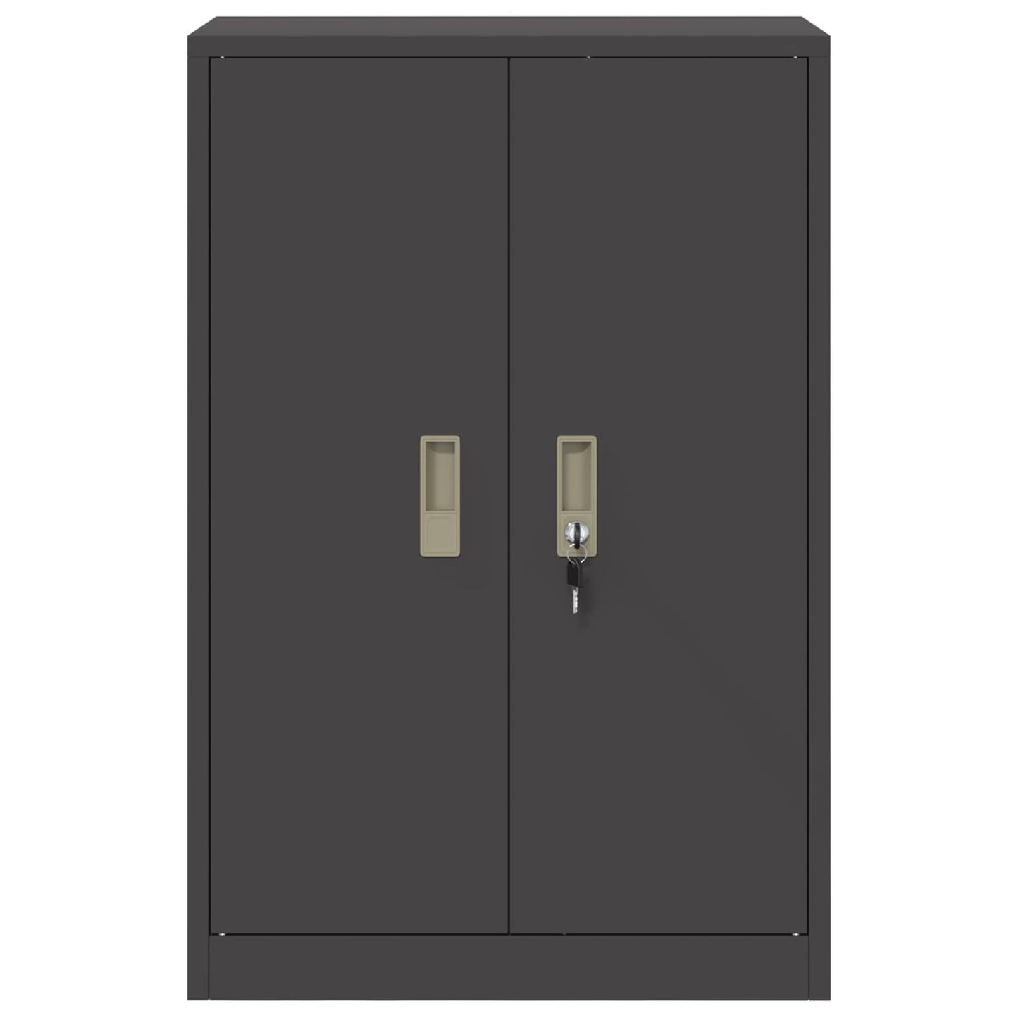 vidaXL Ντουλάπι αποθήκευσης Μαύρο 60 x 40 x 90 cm Ατσάλι