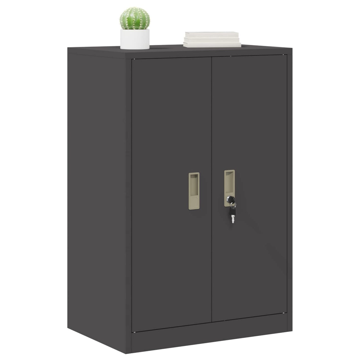 vidaXL Ντουλάπι αποθήκευσης Μαύρο 60 x 40 x 90 cm Ατσάλι
