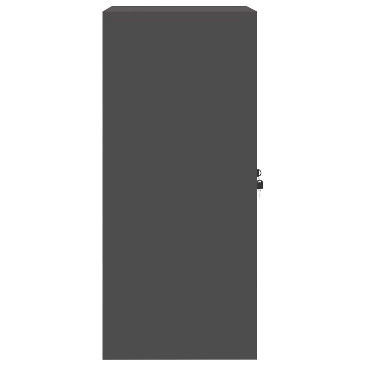 vidaXL Ντουλάπι αποθήκευσης Μαύρο 60 x 40 x 90 cm Ατσάλι