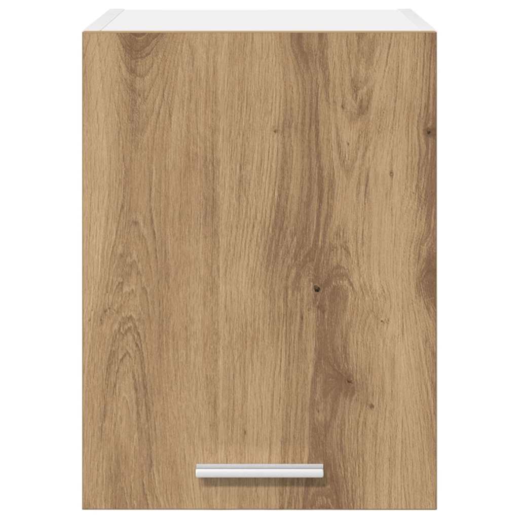 vidaXL Κρεμαστό ντουλάπι με ράφι Riga 2 pcs Χειροποίητη Δρυς και Λευκό