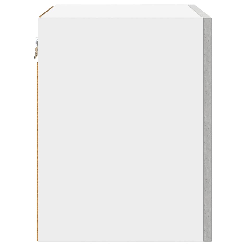 vidaXL Κρεμαστό ντουλάπι με αποθήκευση Riga Σκυρόδεμα Γκρι και Λευκό