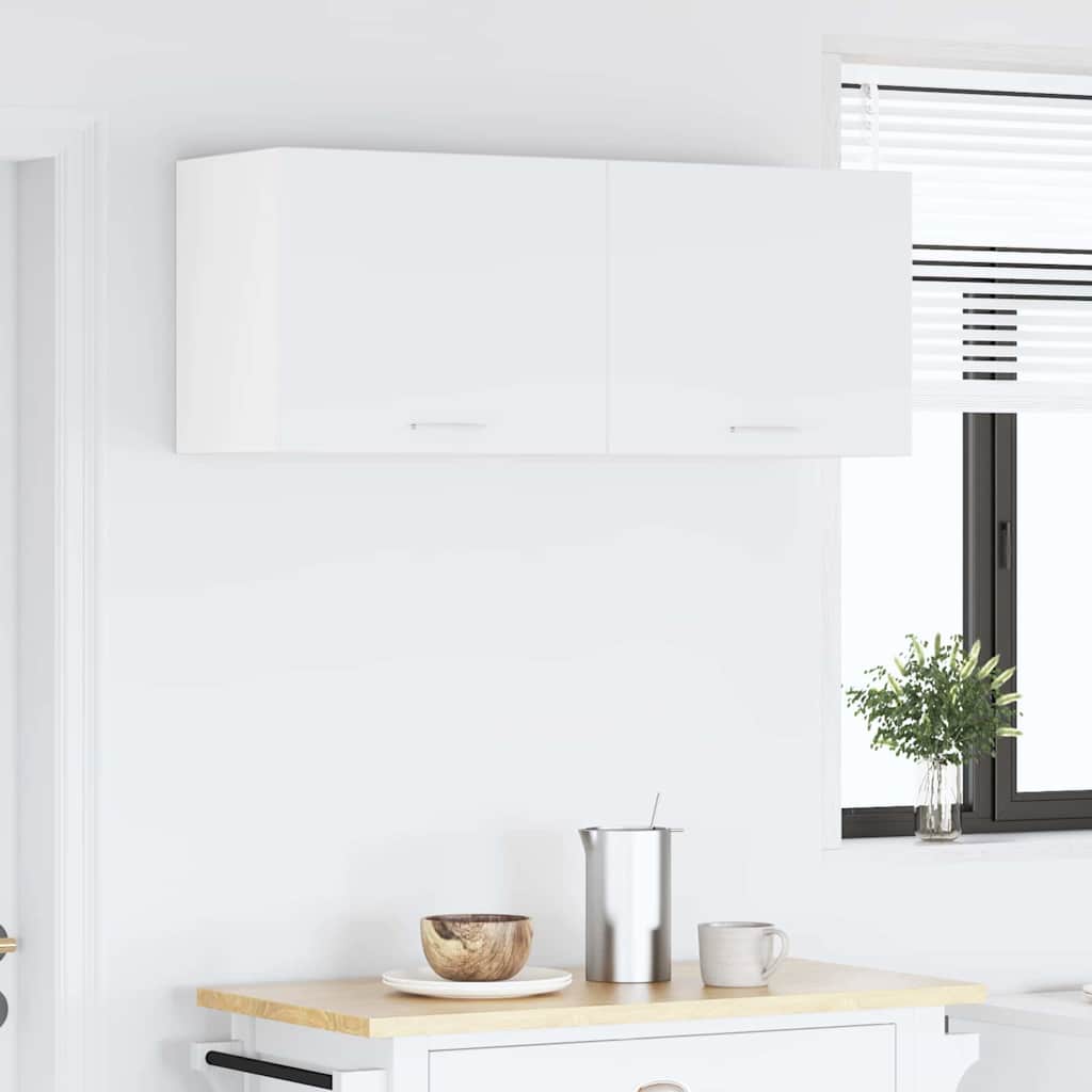 vidaXL Κρεμαστό ντουλάπι με ράφι Riga 2 pcs Λευκό 50 x 31 x 40 εκ.