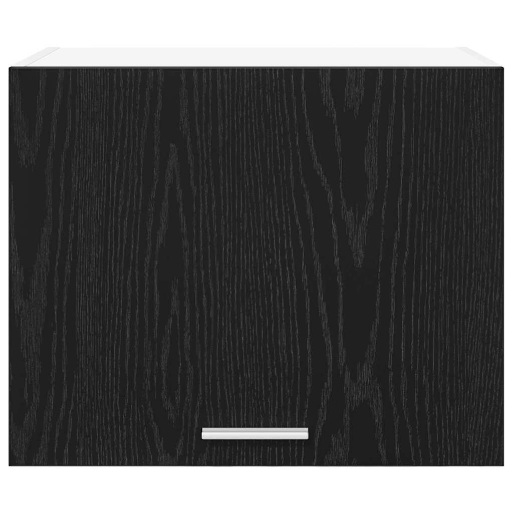 vidaXL Κρεμαστό ντουλάπι Riga Μαύρος Δρυς και Λευκό 50 x 31 x 40 εκ.