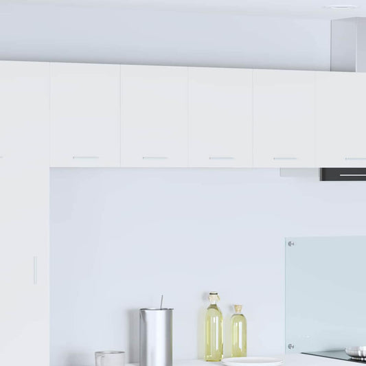 vidaXL Κρεμαστό ντουλάπι με ράφι Riga 2 pcs Λευκό 60 x 31 x 40 εκ