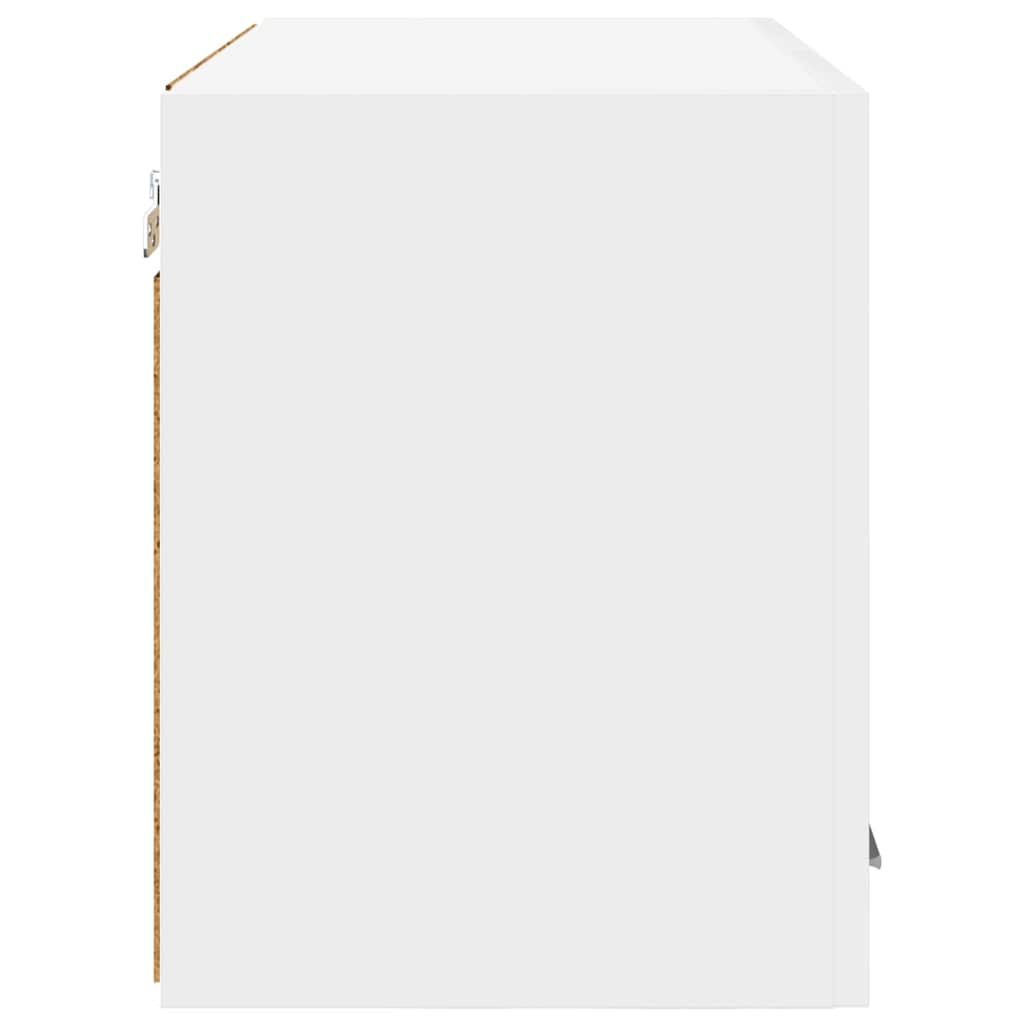 vidaXL Κρεμαστό ντουλάπι με ράφι Riga 2 pcs Λευκό 60 x 31 x 40 εκ