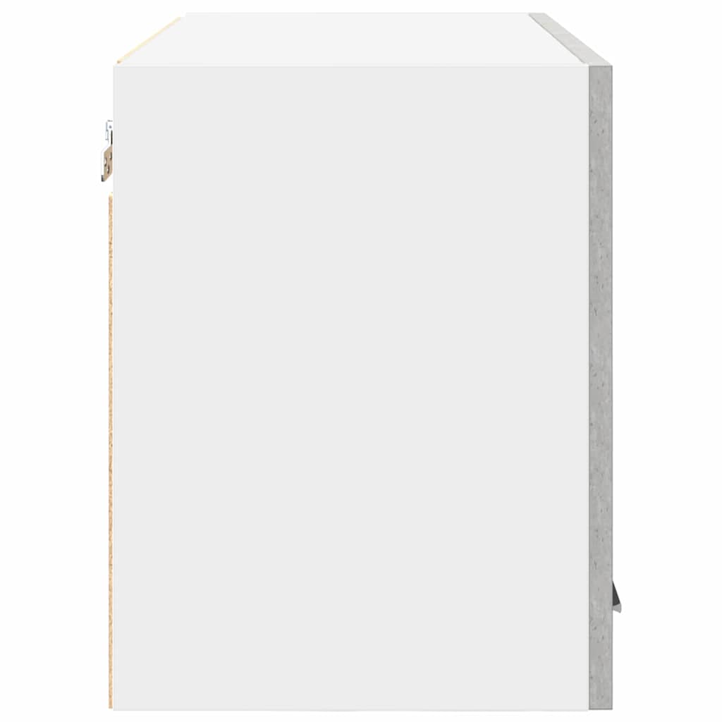 vidaXL Κρεμαστό ντουλάπι Riga Σκυρόδεμα Γκρι και Λευκό 60 x 31 x 40 εκ