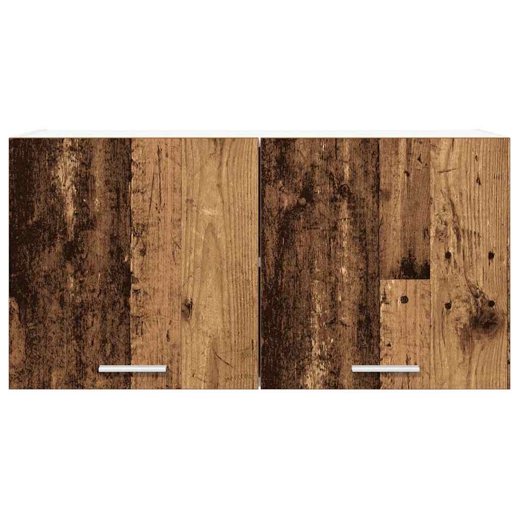 vidaXL Κρεμαστό ντουλάπι με αποθήκευση Riga Παλιό ξύλο 80 x 31 x 40 εκ