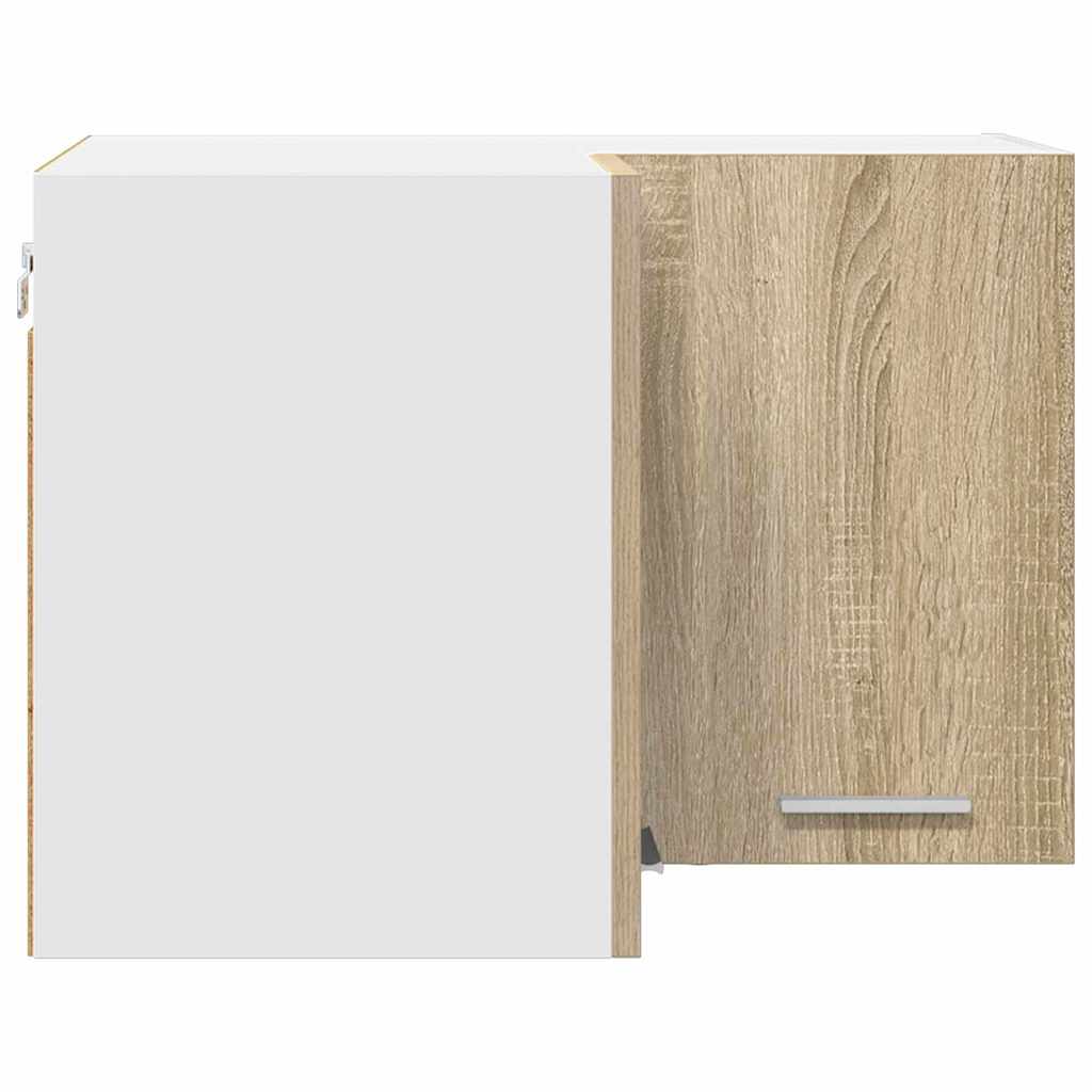 vidaXL Κρεμαστό ντουλάπι Riga Σομόνα Δρυς και Λευκό 57 x 57 x 40 εκ.