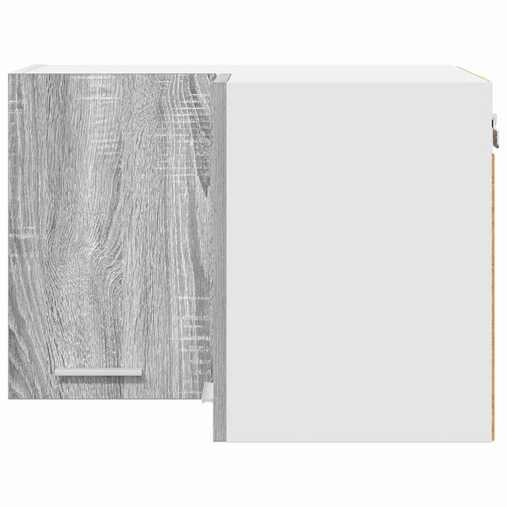 vidaXL Κρεμαστό ντουλάπι Riga Γκρι Σομόνα και Λευκό 57 x 57 x 40 εκ.