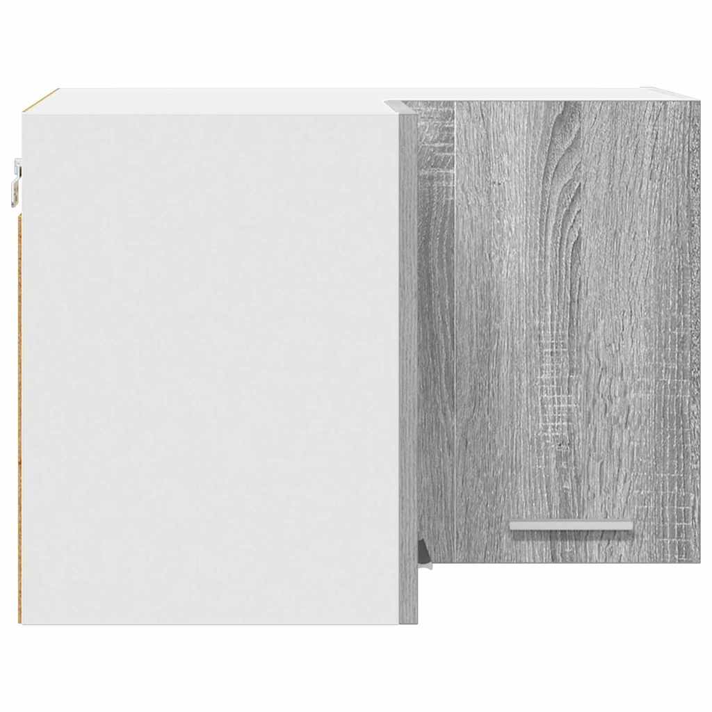 vidaXL Κρεμαστό ντουλάπι Riga Γκρι Σομόνα και Λευκό 57 x 57 x 40 εκ.