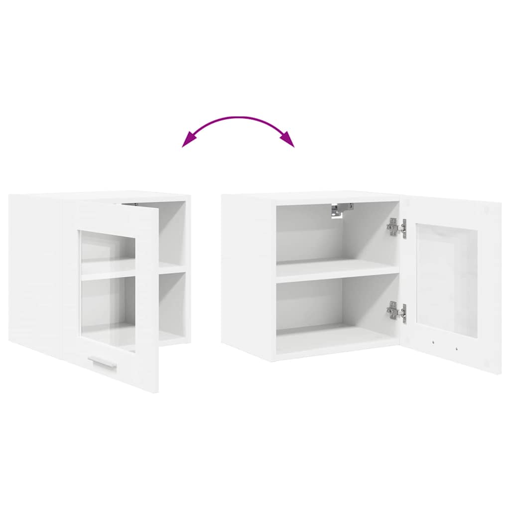 vidaXL Κρεμαστό ντουλάπι με ράφι Επιτοίχιο Riga Λευκό 40 x 31 x 40 εκ.