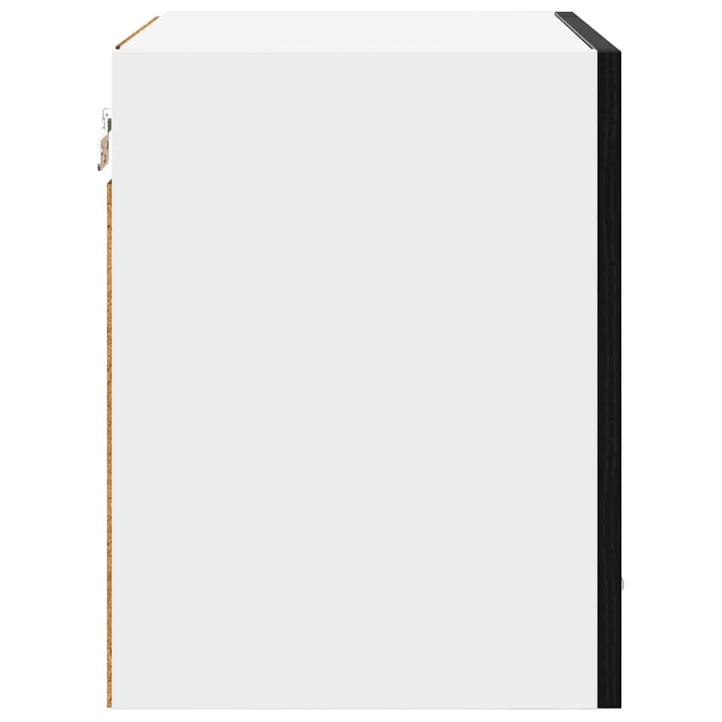 vidaXL Κρεμαστό ντουλάπι Riga 2 pcs Μαύρη Οξυά 40 x 31 x 40 εκ.