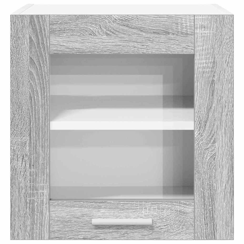 vidaXL Κρεμαστό ντουλάπι με πόρτα Riga Γκρίζο Σονομα 40 x 31 x 40 εκ.