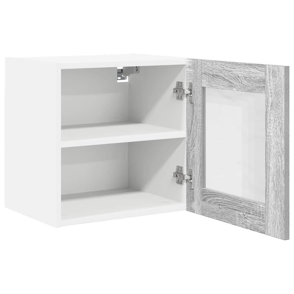 vidaXL Κρεμαστό ντουλάπι Riga 2 pcs Γκρίζο Σονομα 40 x 31 x 40 εκ.