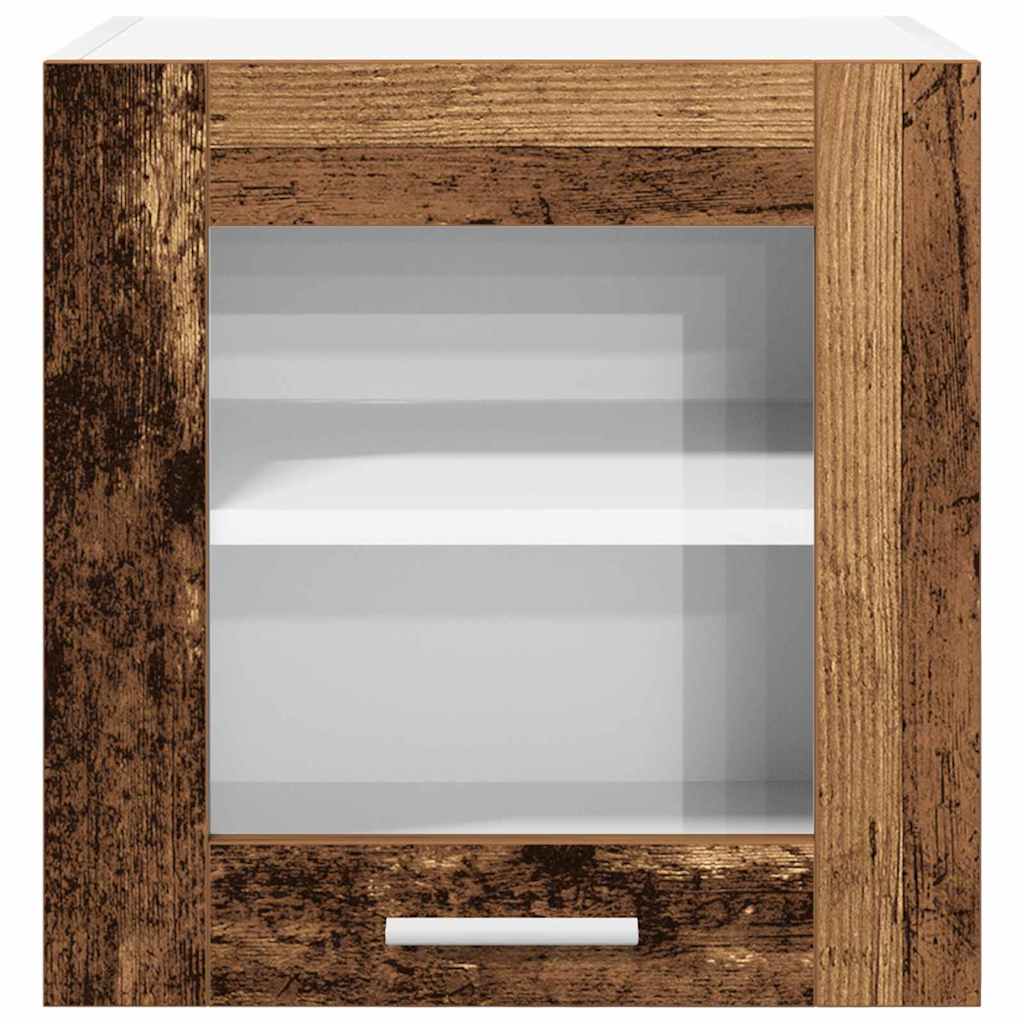 vidaXL Κρεμαστό ντουλάπι με ράφι Riga Παλιό Ξύλο 40 x 31 x 40 εκ.