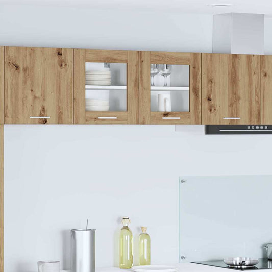 vidaXL Κρεμαστό ντουλάπι Riga 2 pcs Artisan Oak 40 x 31 x 40 εκ.