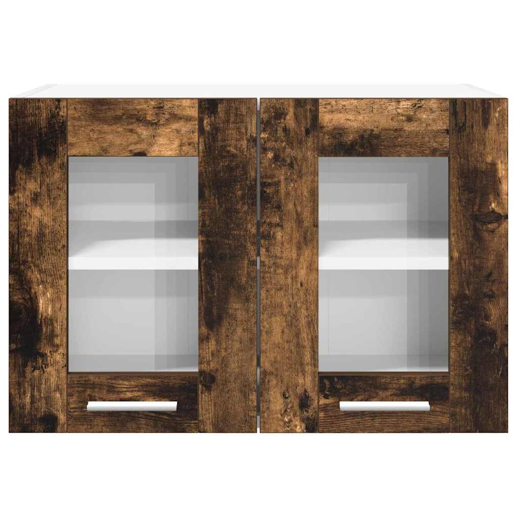 vidaXL Κρεμαστό ντουλάπι Riga 2 pcs Καπνιστό Δρύς 60 x 31 x 40 εκ