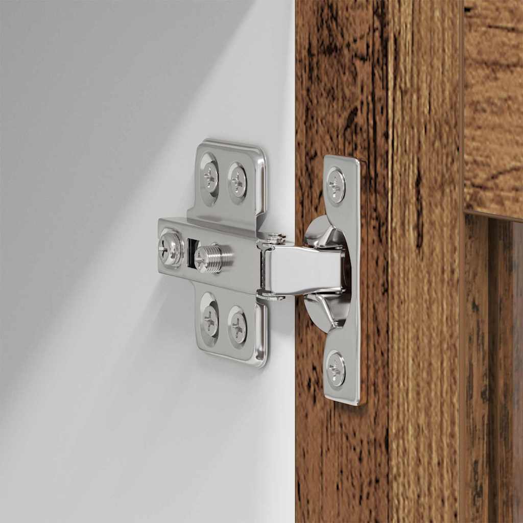 vidaXL Κρεμαστό ντουλάπι με ράφι Riga 2 pcs Παλιό Ξύλο 60 x 31 x 40 εκ