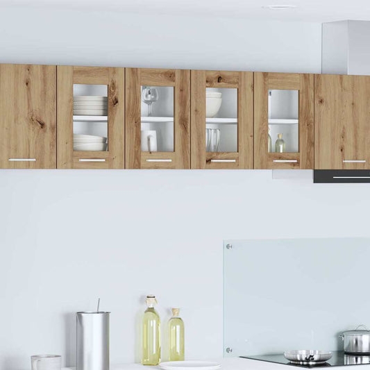 vidaXL Κρεμαστό ντουλάπι Riga 2 pcs Artisan Oak 60 x 31 x 40 εκ