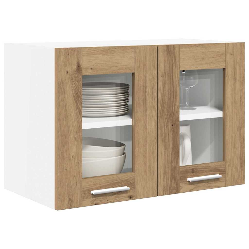 vidaXL Κρεμαστό ντουλάπι Riga 2 pcs Artisan Oak 60 x 31 x 40 εκ