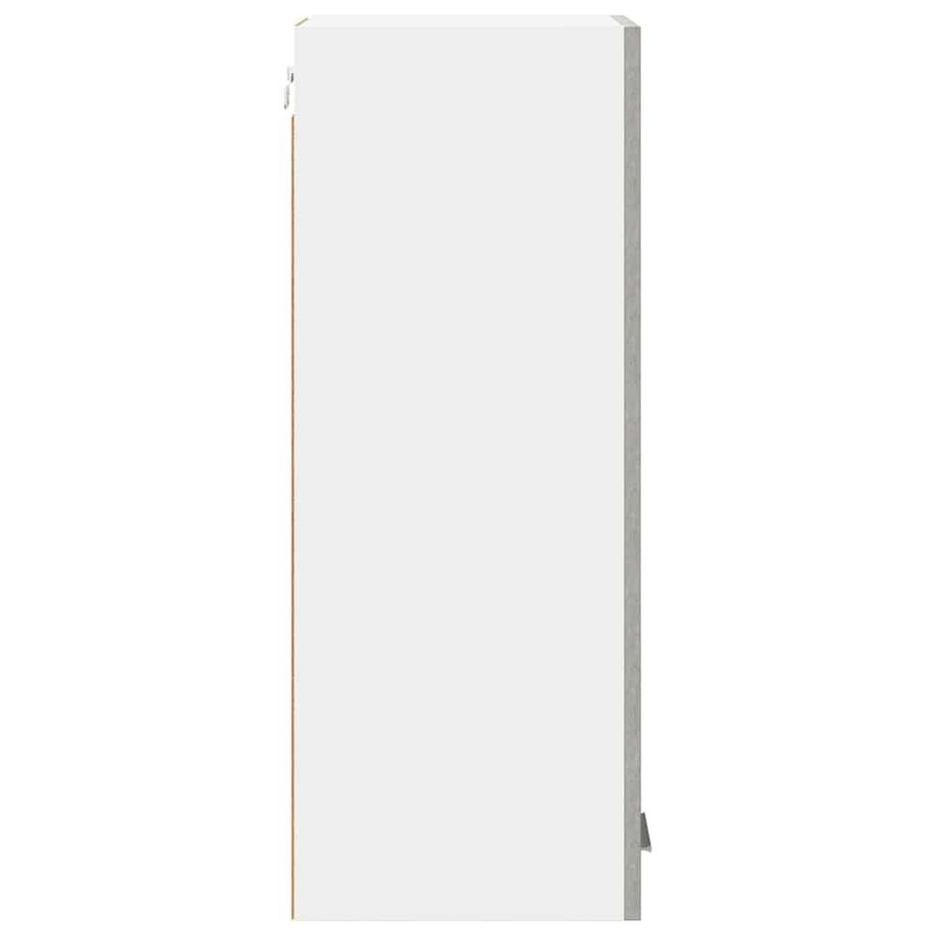 vidaXL Κρεμαστό ντουλάπι με ράφι Riga 2 pcs Σκυρόδεμα Γκρι και Λευκό