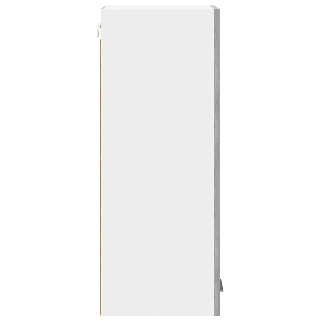 vidaXL Κρεμαστό ντουλάπι με ράφι Riga 2 pcs Γκρι Σομόνα και Λευκό