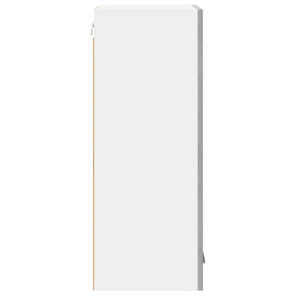 vidaXL Κρεμαστό ντουλάπι Riga Γκρι Σομόνα και Λευκό 40 x 31 x 80 εκ.