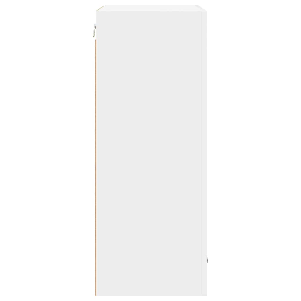 vidaXL Κρεμαστό ντουλάπι με ράφι Επιτοίχιο Riga Λευκό 50 x 31 x 80 εκ.