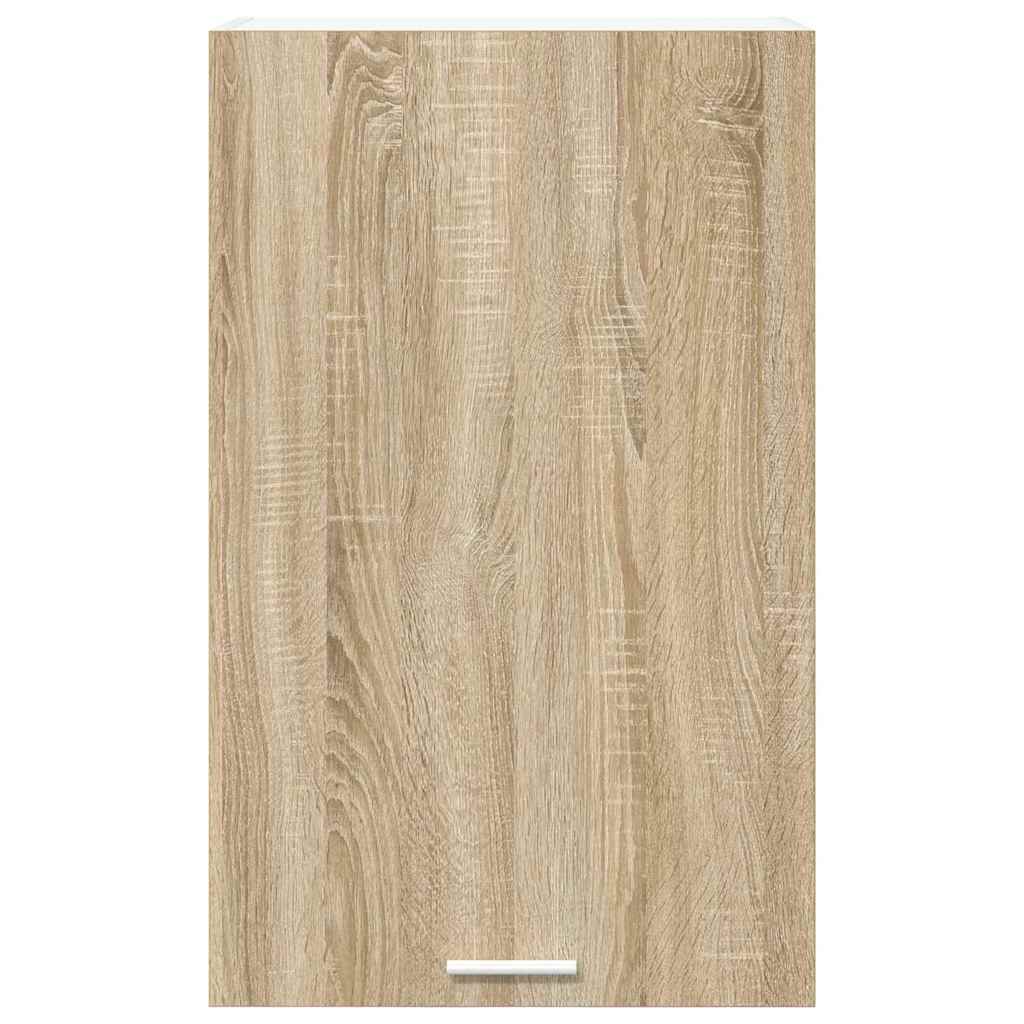 vidaXL Κρεμαστό ντουλάπι Σομόνα Δρυς και Λευκό 50 x 31 x 80 εκ.