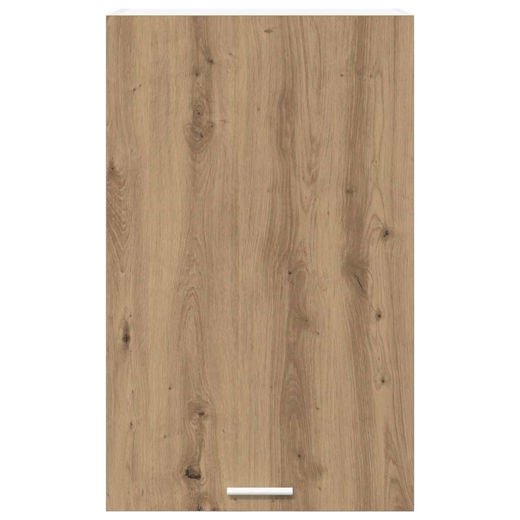 vidaXL Κρεμαστό ντουλάπι με ράφι Riga Χειροποίητη Δρυς και Λευκό