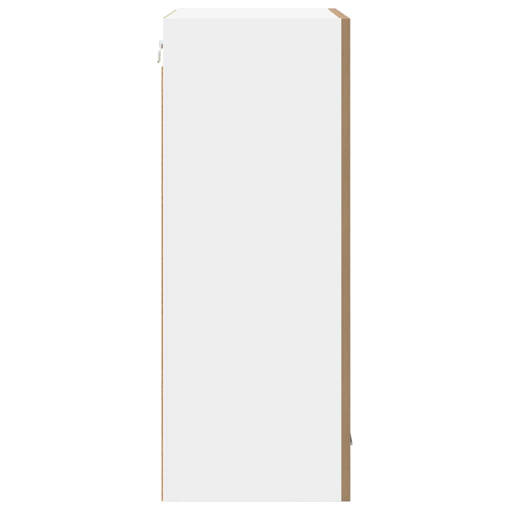 vidaXL Κρεμαστό ντουλάπι με ράφι Riga Χειροποίητη Δρυς και Λευκό