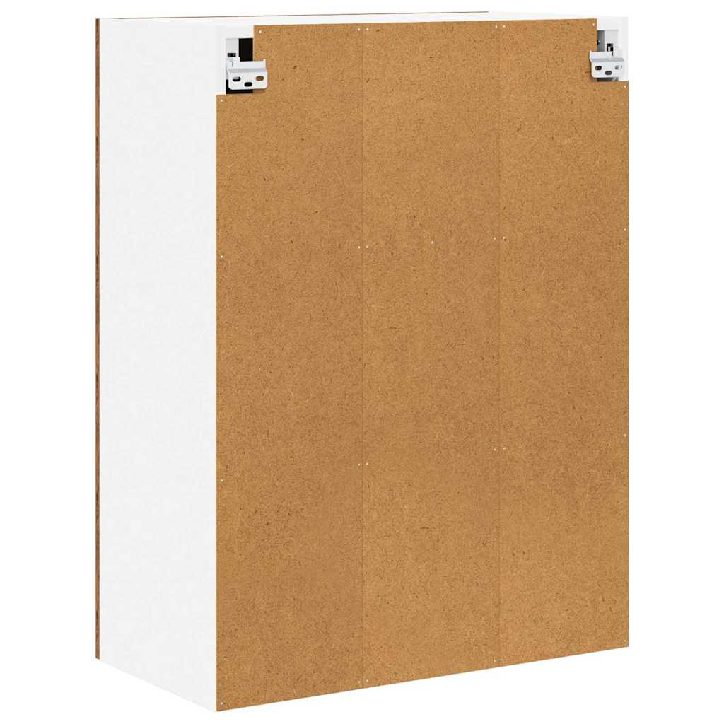 vidaXL Κρεμαστό ντουλάπι με ράφι Riga Παλιό Ξύλο 60 x 31 x 80 εκ.