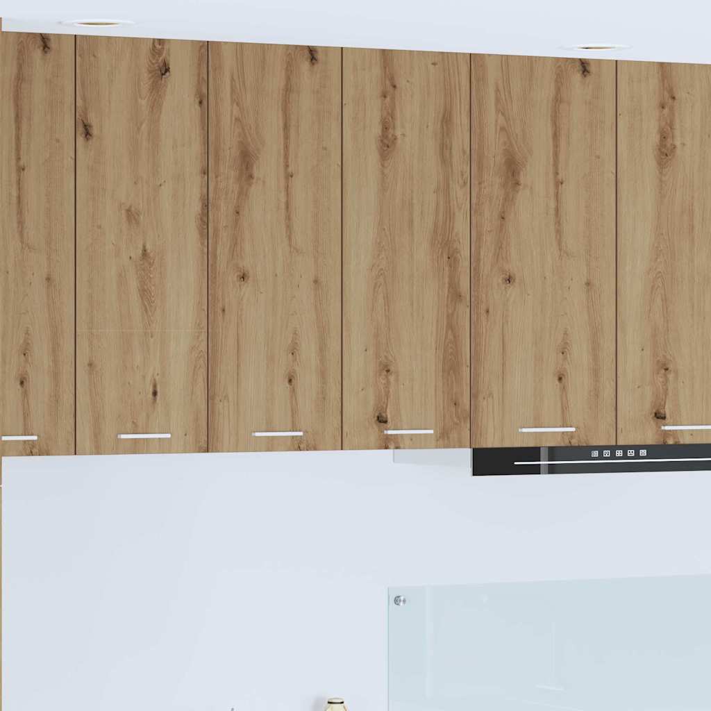 vidaXL Κρεμαστό ντουλάπι με ράφι Riga Artisan Oak 60 x 31 x 80 εκ.