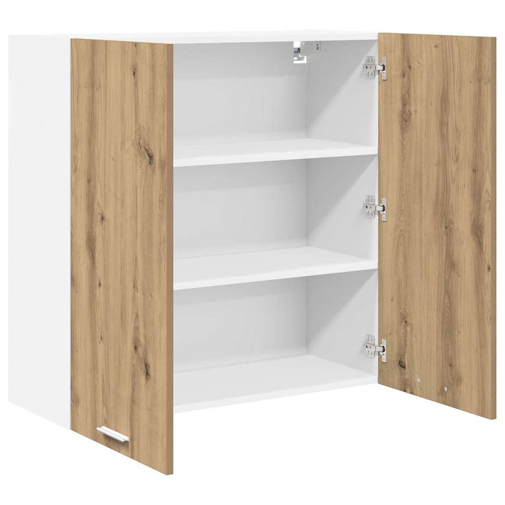 vidaXL Κρεμαστό ντουλάπι με ράφι Riga Artisan Oak 80 x 31 x 80 εκ.