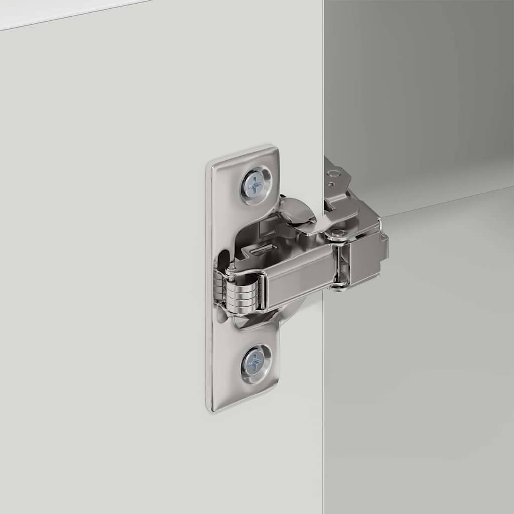 vidaXL Κρεμαστό ντουλάπι με ράφι Επιτοίχιο Riga Λευκό 57 x 57 x 80 εκ.