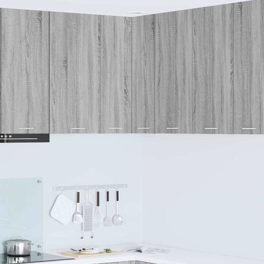 vidaXL Κρεμαστό ντουλάπι Riga Γκρι Σομόνα και Λευκό 57 x 57 x 80 εκ.