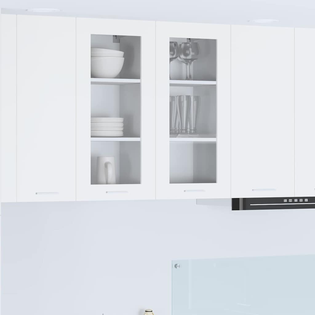 vidaXL Κρεμαστό ντουλάπι Λευκό 40 x 31 x 80 εκ. Επεξεργασμένο Ξύλο