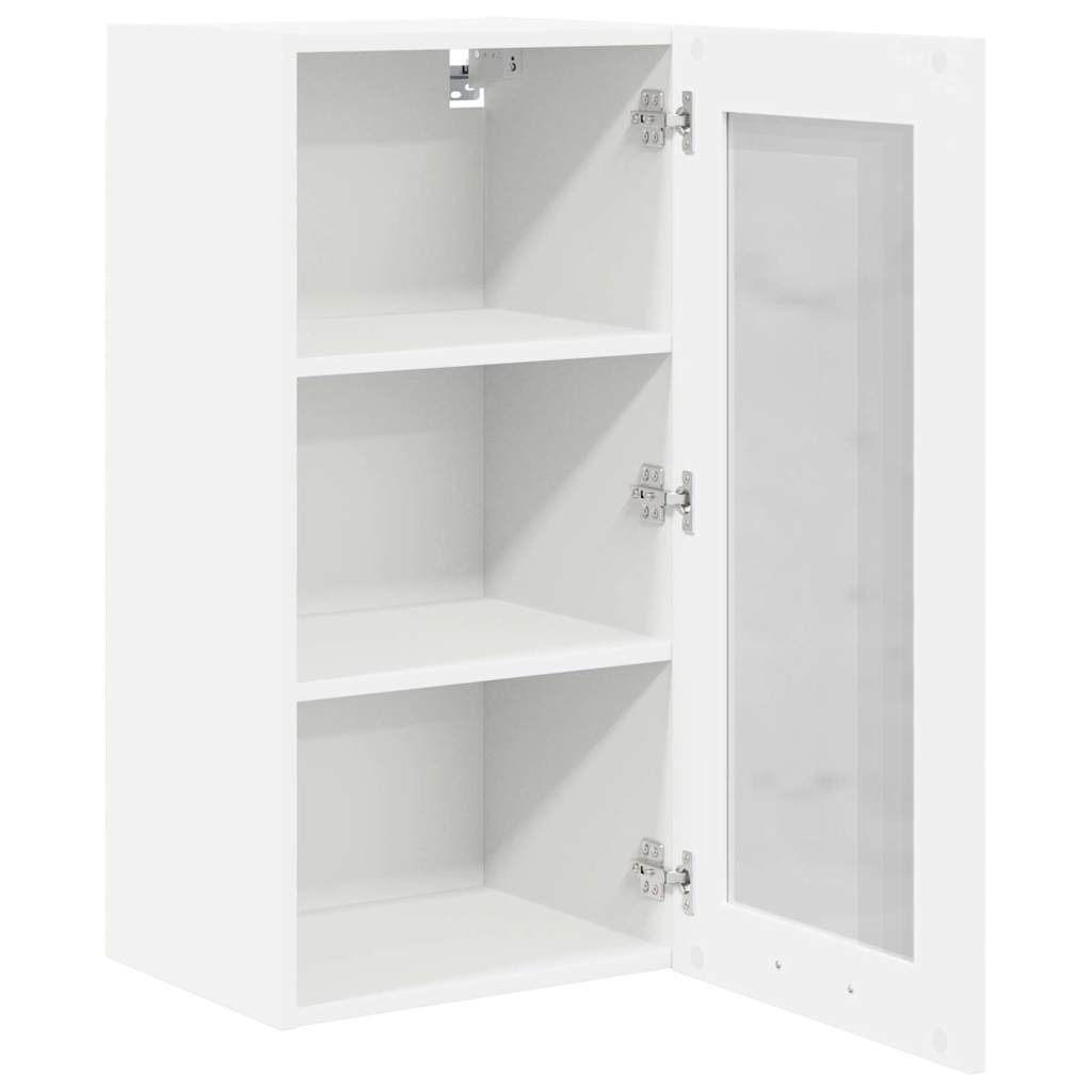 vidaXL Κρεμαστό ντουλάπι Λευκό 40 x 31 x 80 εκ. Επεξεργασμένο Ξύλο