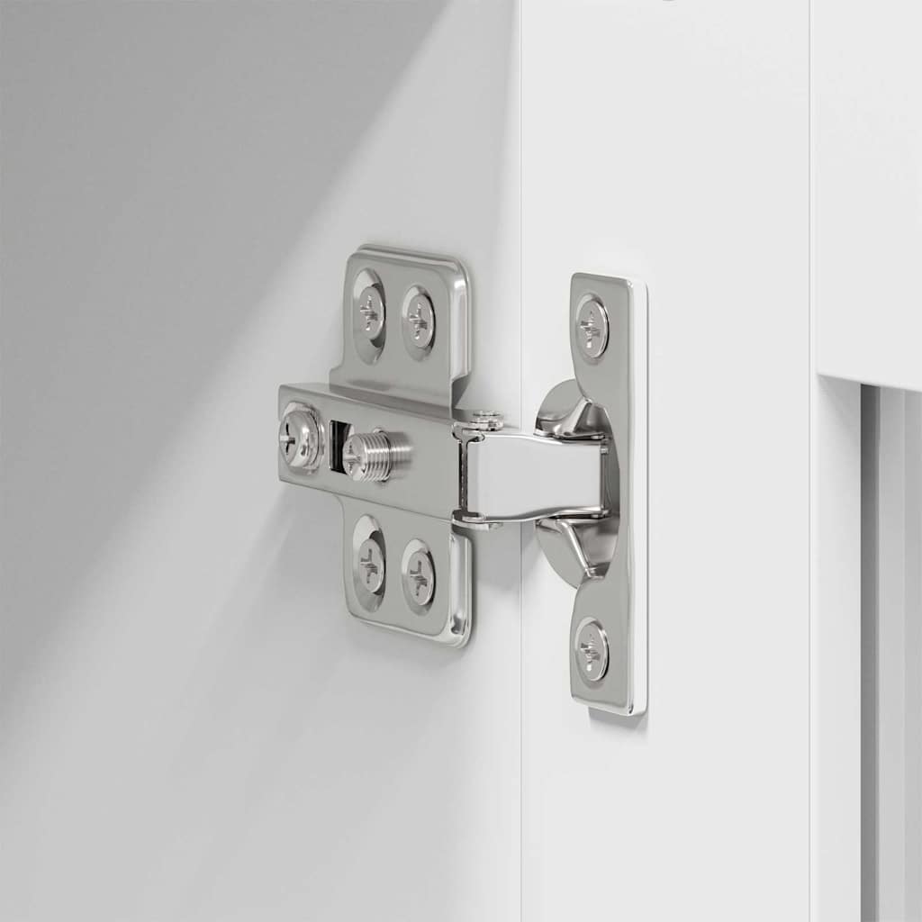 vidaXL Κρεμαστό ντουλάπι με ράφι Riga 2 pcs Λευκό 40 x 31 x 80 εκ.