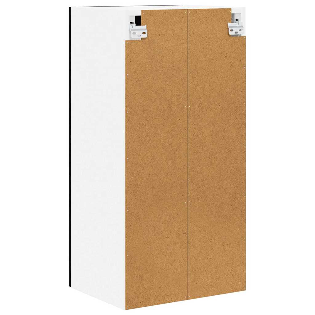 vidaXL Κρεμαστό ντουλάπι Riga 2 pcs Μαύρη Οξυά 40 x 31 x 80 εκ.