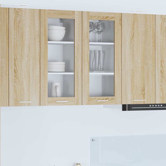 vidaXL Κρεμαστό ντουλάπι με αποθήκευση Δρύς Sonoma 40 x 31 x 80 εκ.