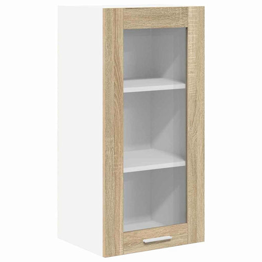 vidaXL Κρεμαστό ντουλάπι με αποθήκευση Δρύς Sonoma 40 x 31 x 80 εκ.