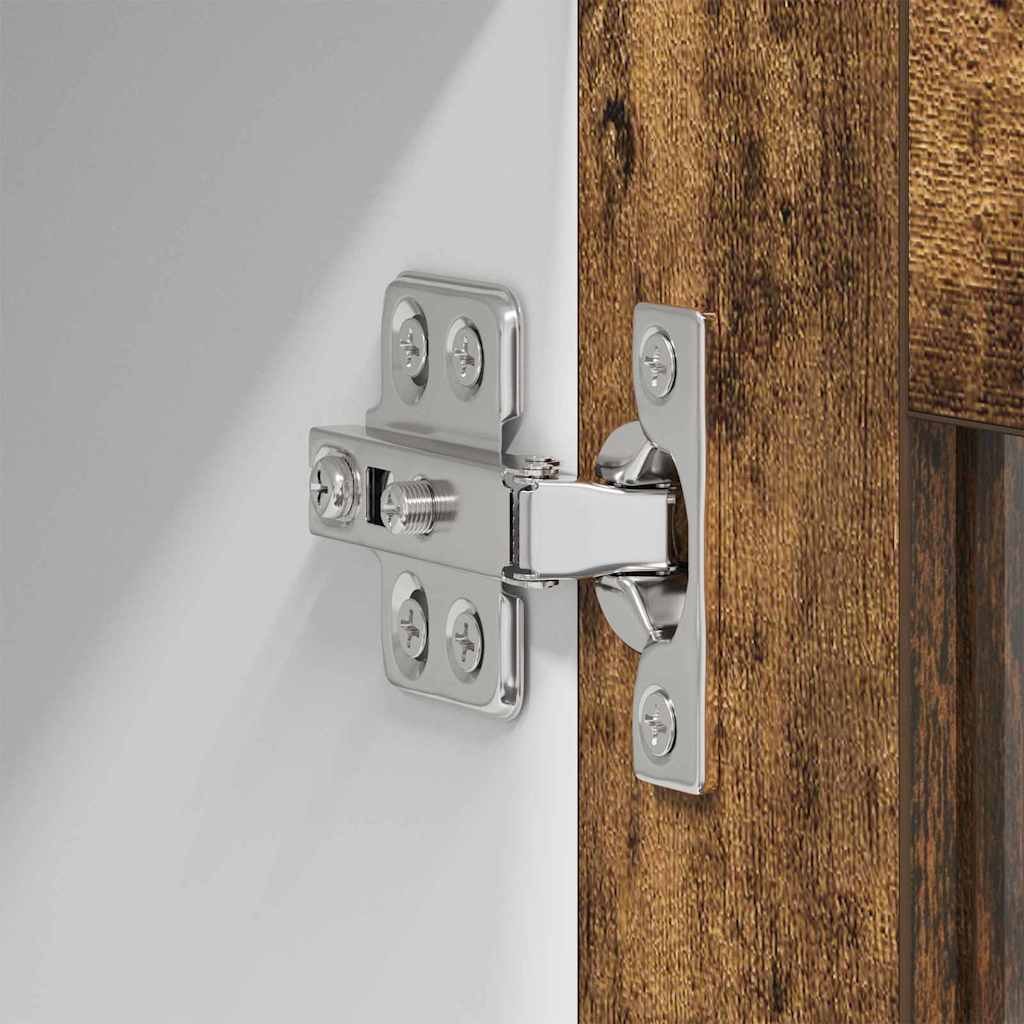 vidaXL Κρεμαστό ντουλάπι Riga 2 pcs Καπνιστό Δρύς 40 x 31 x 80 εκ.