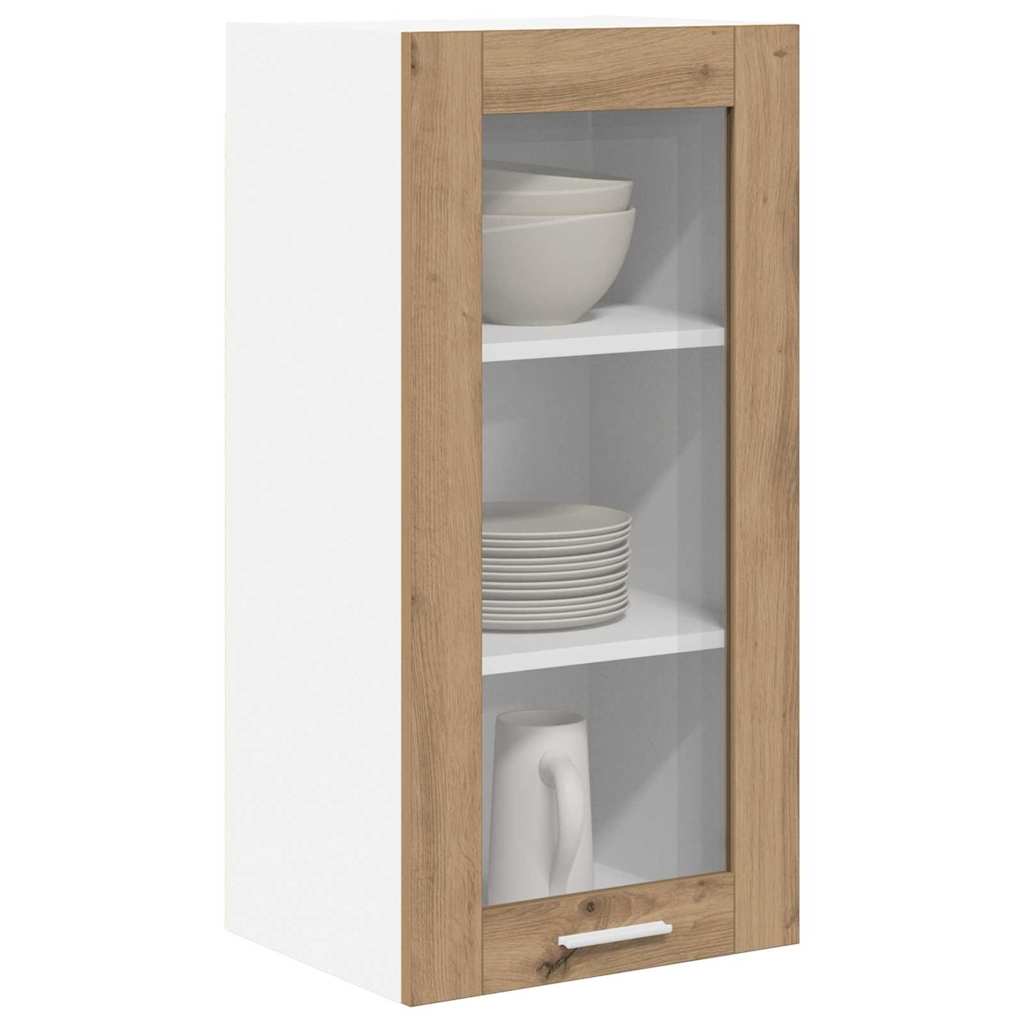 vidaXL Κρεμαστό ντουλάπι Riga 2 pcs Artisan Oak 40 x 31 x 80 εκ.