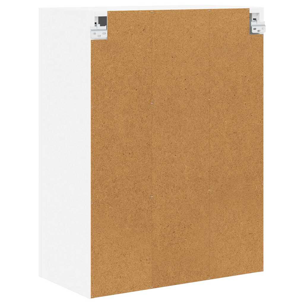 vidaXL Κρεμαστό ντουλάπι με ράφι Επιτοίχιο Riga Λευκό 60 x 31 x 80 εκ.